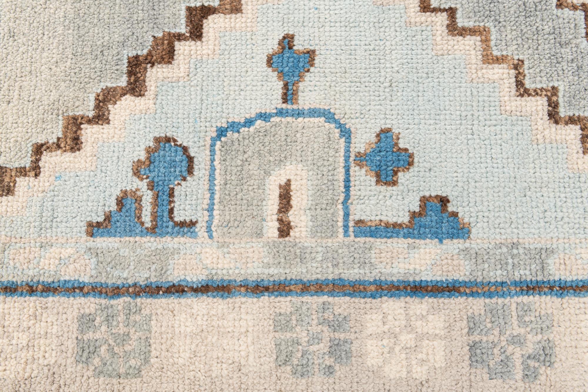 7' 4 x 10' 2 Hand Knotted Moroccan Wool Rug