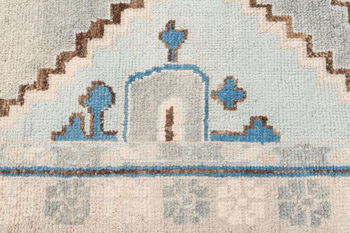 7' 4 x 10' 2 Hand Knotted Moroccan Wool Rug