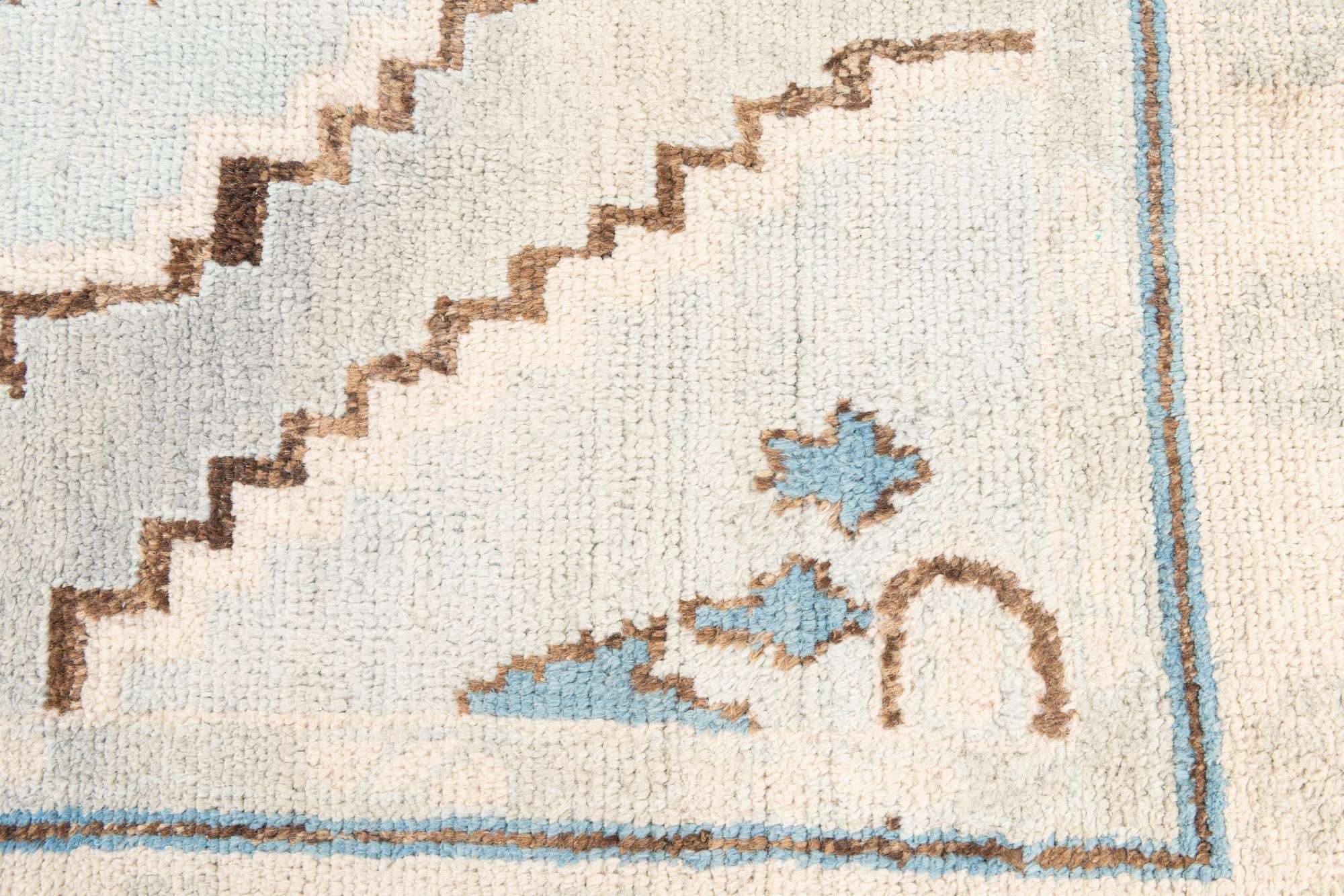 7' 4 x 10' 2 Hand Knotted Moroccan Wool Rug