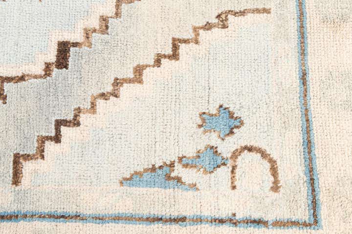 7' 4 x 10' 2 Hand Knotted Moroccan Wool Rug