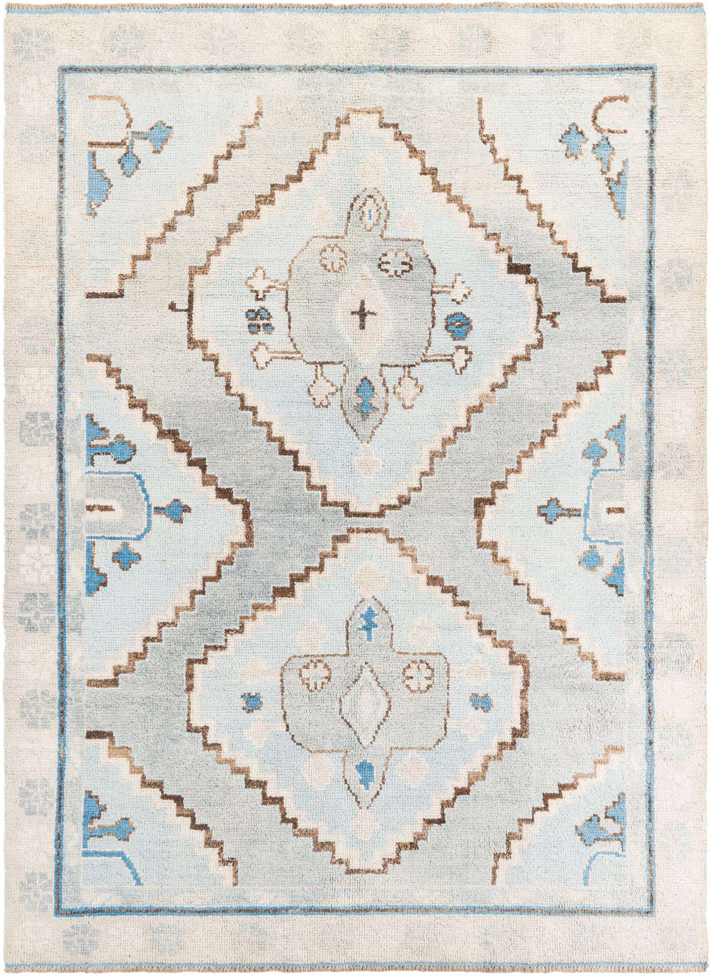 7' 4 x 10' 2 Hand Knotted Moroccan Wool Rug