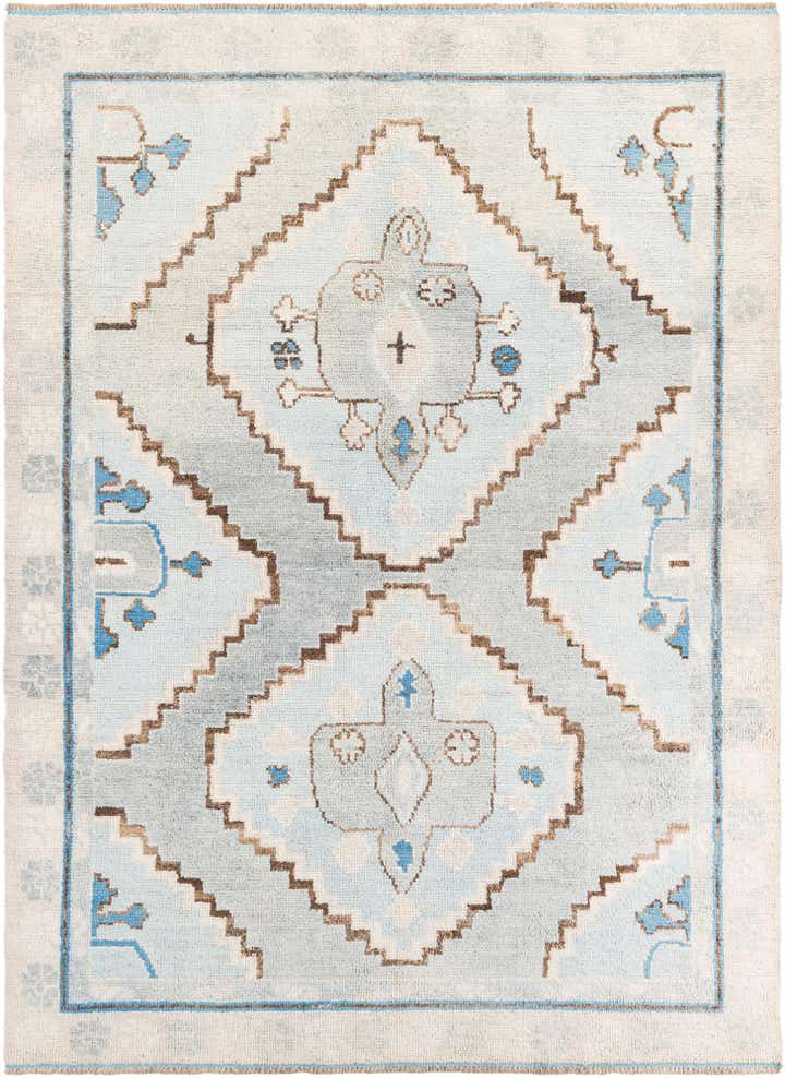 7' 4 x 10' 2 Hand Knotted Moroccan Wool Rug