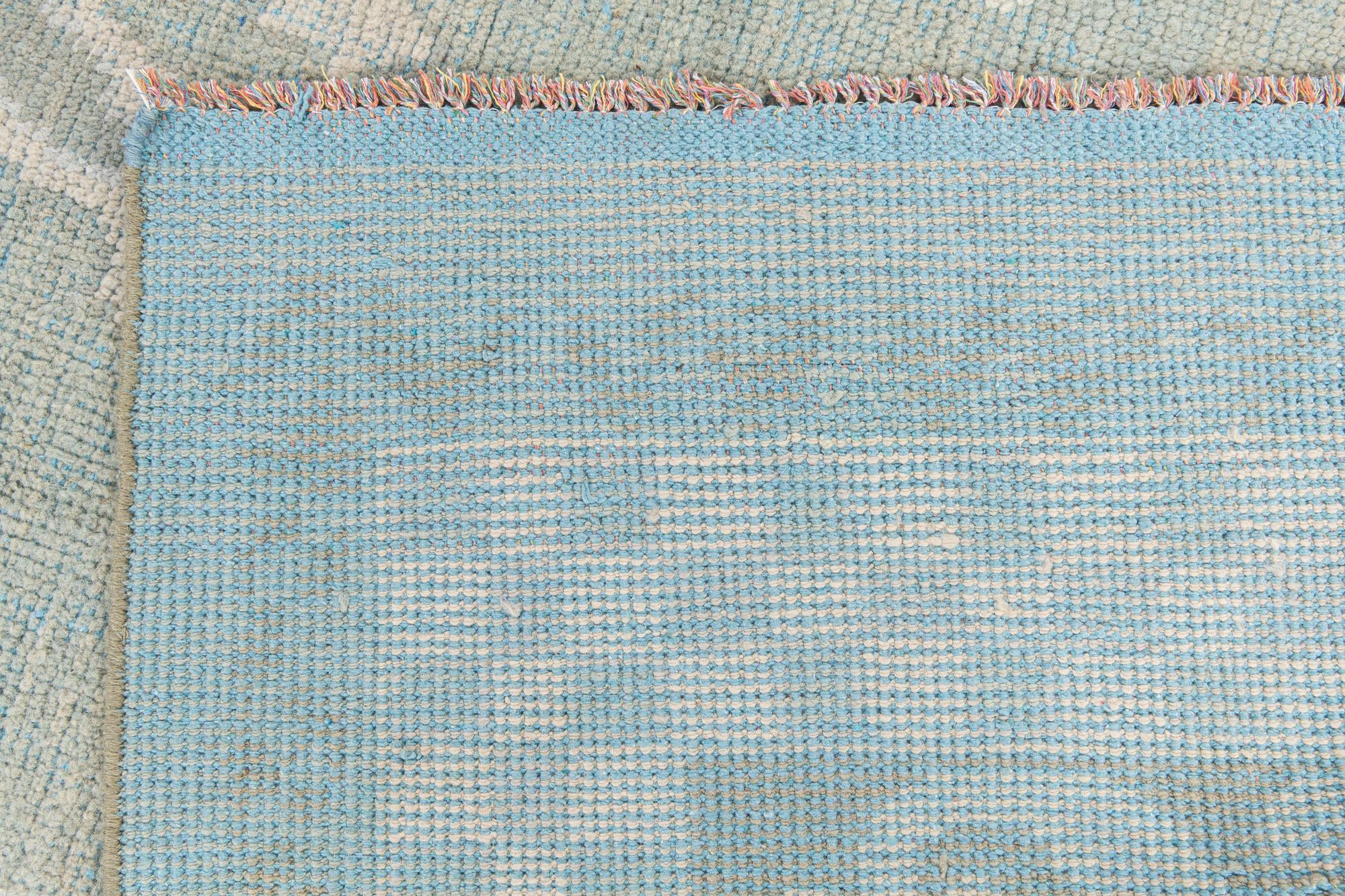 8' 8 x 12' 4 Hand Knotted Moroccan Wool Rug