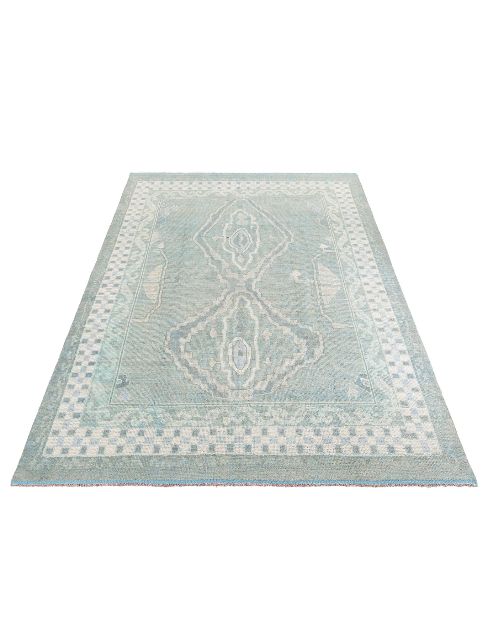 8' 8 x 12' 4 Hand Knotted Moroccan Wool Rug