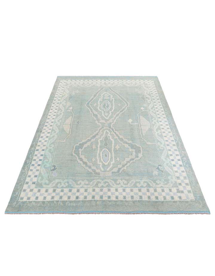 8' 8 x 12' 4 Hand Knotted Moroccan Wool Rug