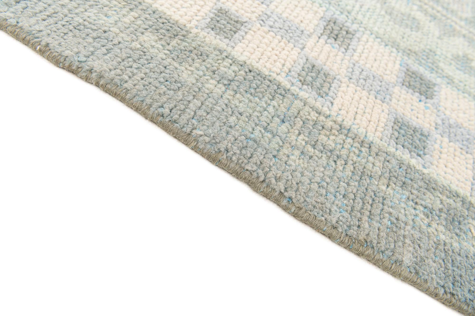 8' 8 x 12' 4 Hand Knotted Moroccan Wool Rug
