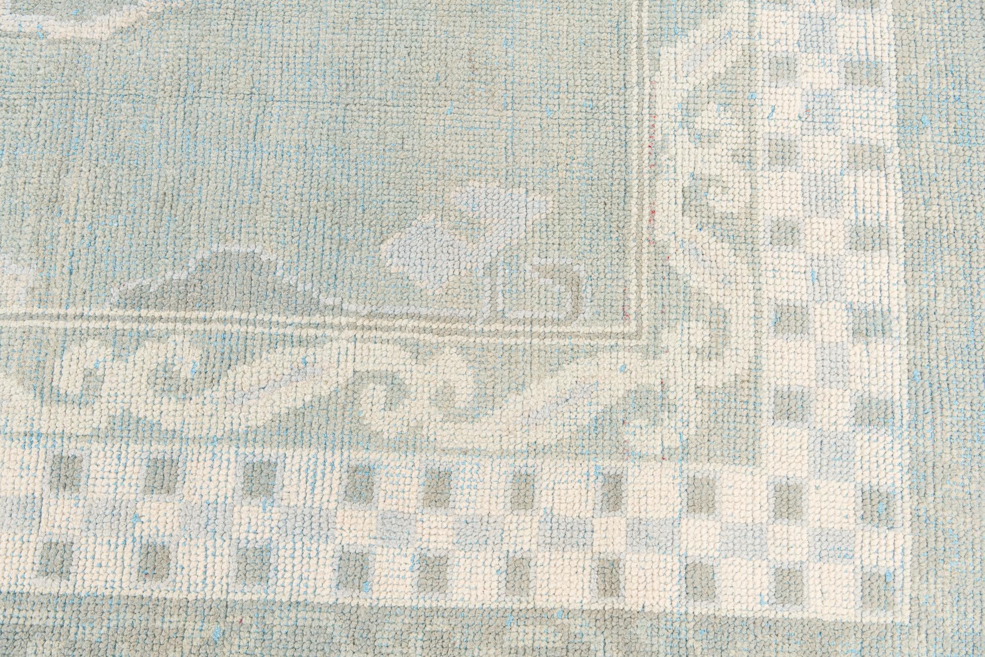 8' 8 x 12' 4 Hand Knotted Moroccan Wool Rug