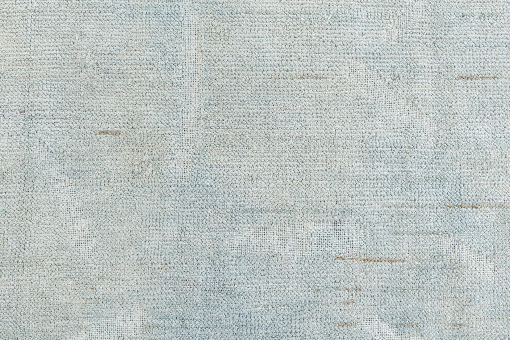 9' x 11' 4 Hand Knotted Moroccan Wool Rug