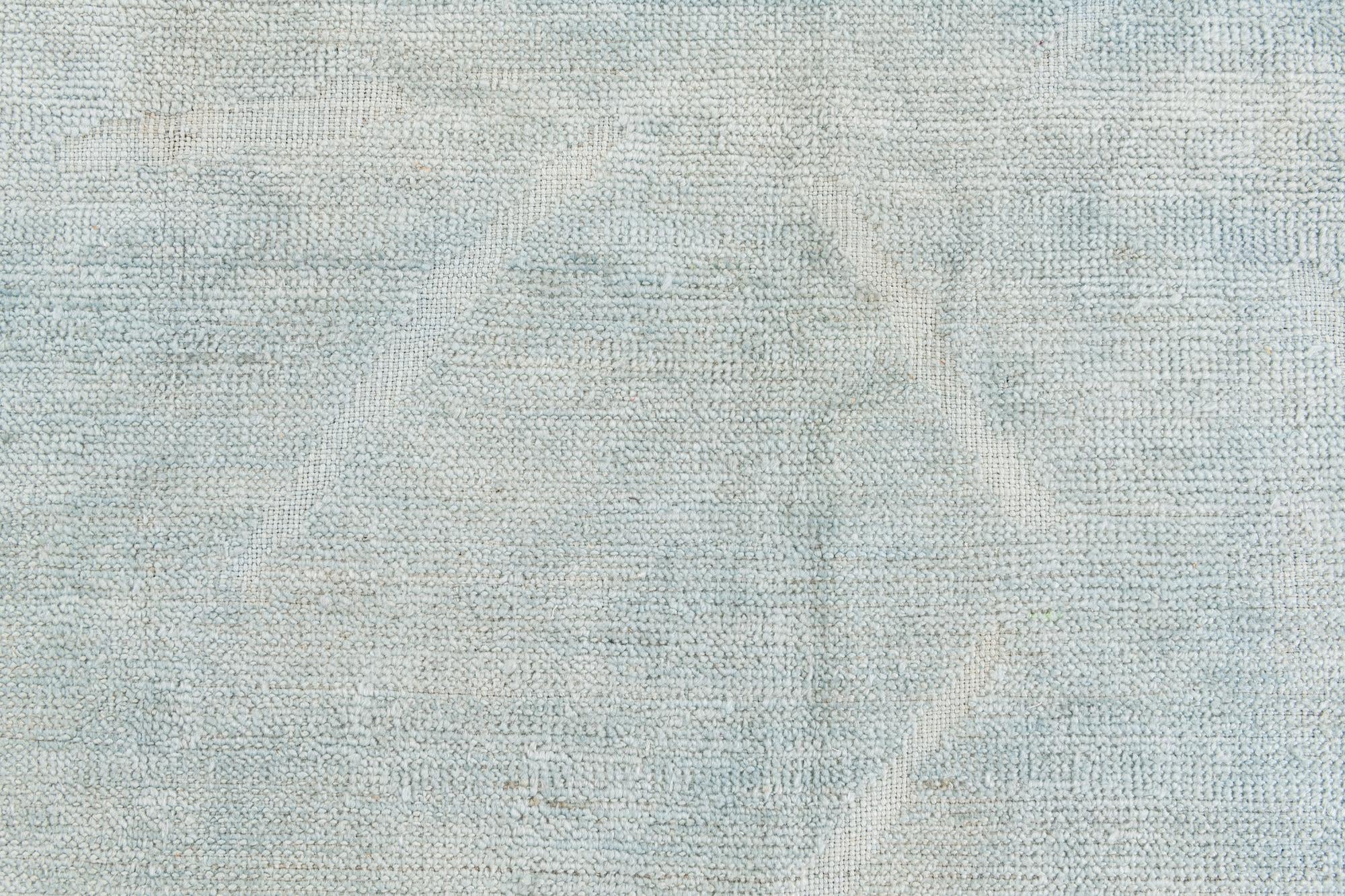 9' x 11' 4 Hand Knotted Moroccan Wool Rug