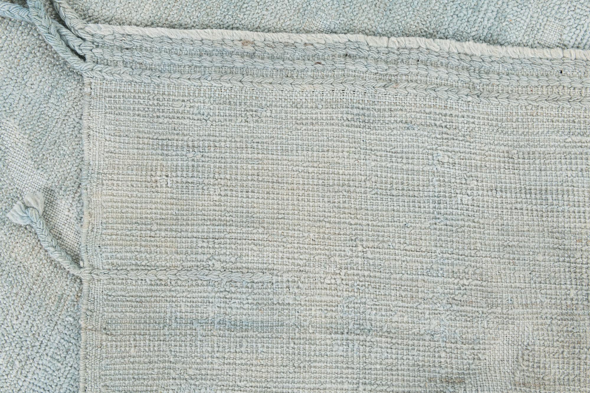 9' x 11' 4 Hand Knotted Moroccan Wool Rug