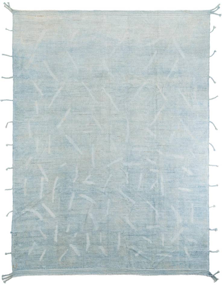 Detail image of 9' x 11' 4 Hand Knotted Moroccan Wool Rug