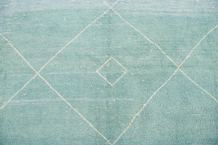Detail image of 8' 1 x 10' Hand Knotted Moroccan Wool Rug