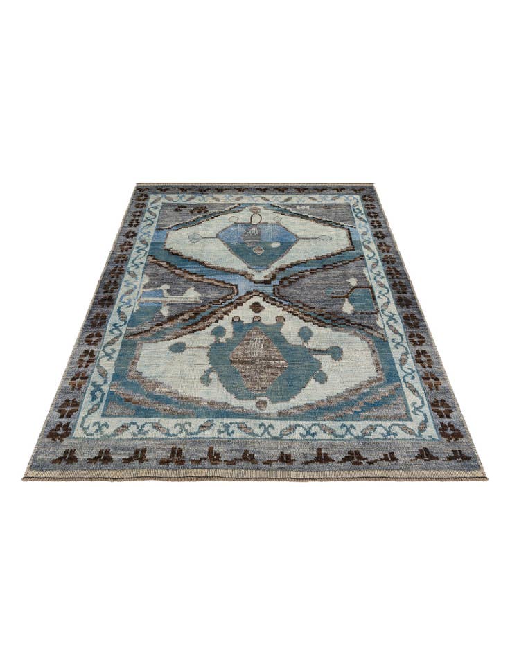 Detail image of 8' x 10' 7 Hand Knotted Moroccan Wool Rug