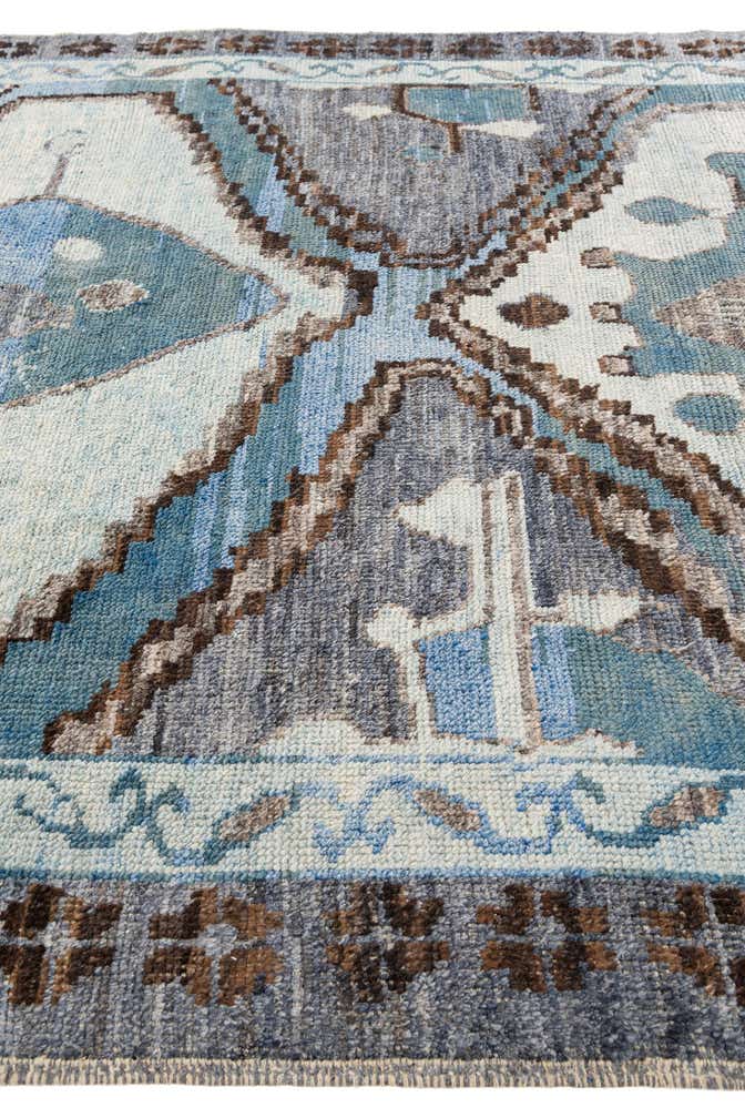 8' x 10' 7 Hand Knotted Moroccan Wool Rug