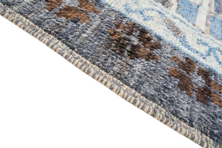 8' x 10' 7 Hand Knotted Moroccan Wool Rug