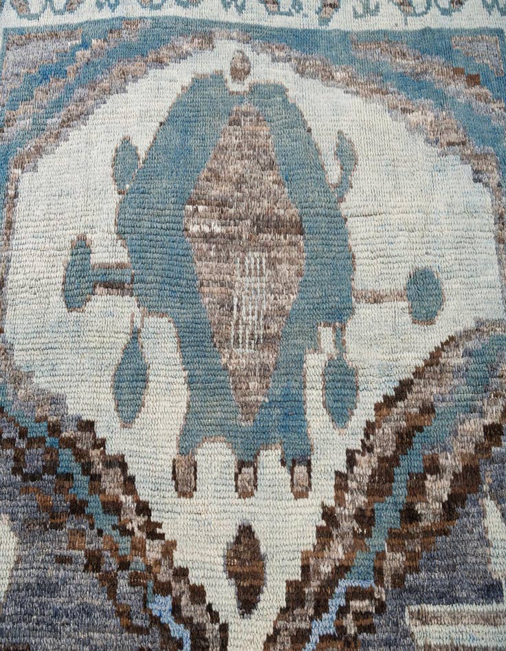 Detail image of 8' x 10' 7  Hand Knotted Moroccan Wool Rug