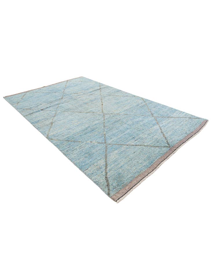Detail image of 6' x 9' 7 Hand Knotted Moroccan Wool Rug