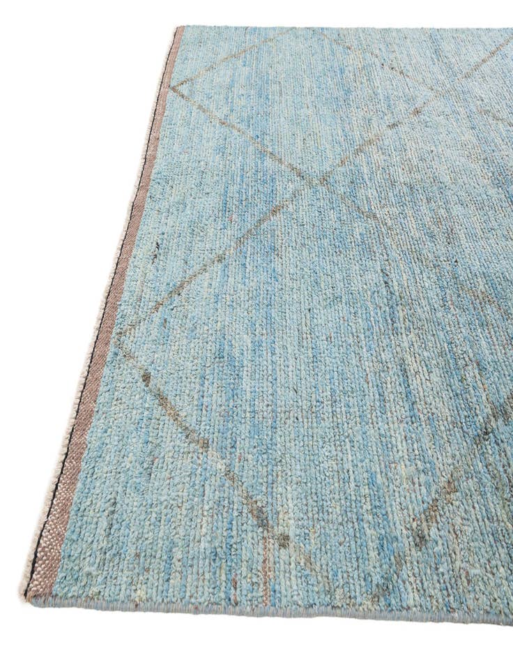 Detail image of 6' x 9' 7  Hand Knotted Moroccan Wool Rug