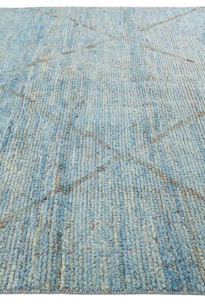 6' x 9' 7 Hand Knotted Moroccan Wool Rug