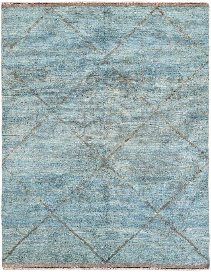 Detail image of 6' x 9' 7 Hand Knotted Moroccan Wool Rug