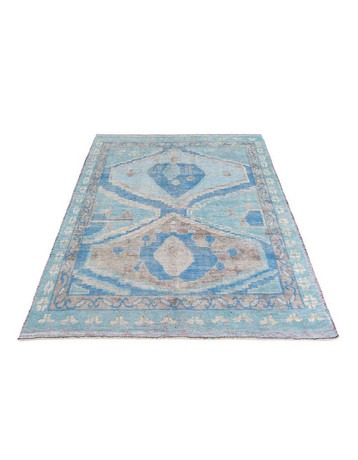 8' x 10' 2 Hand Knotted Moroccan Wool Rug