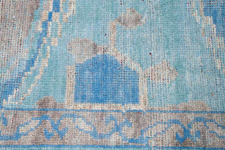 8' x 10' 2 Hand Knotted Moroccan Wool Rug