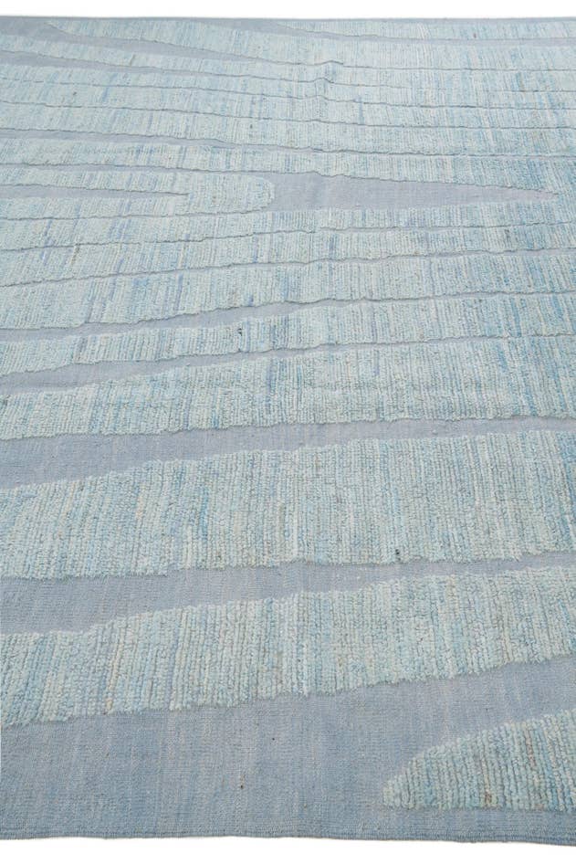 Detail image of 9' 3 x 14' 10 Hand Knotted Moroccan Wool Rug