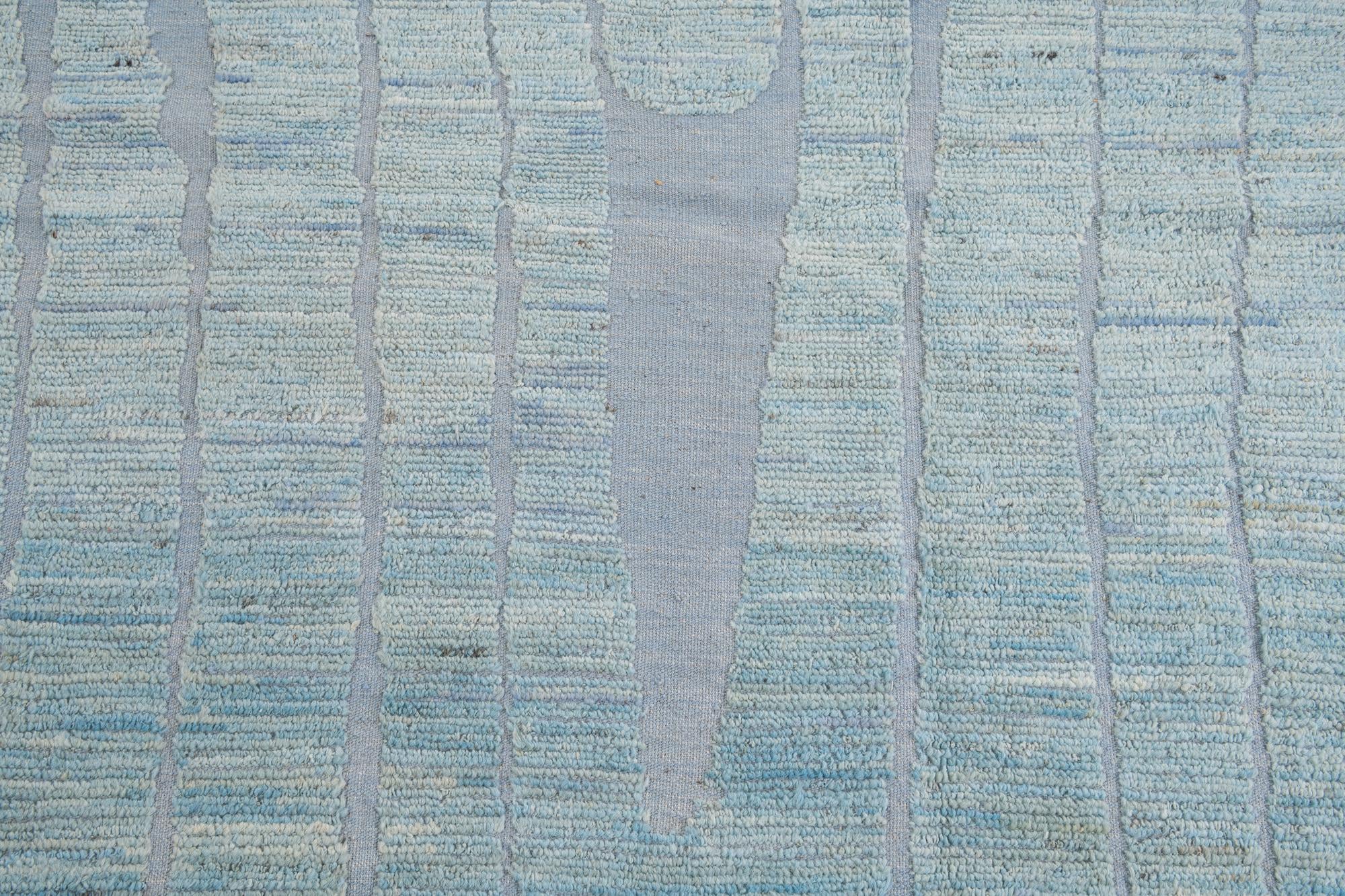 9' 3 x 14' 10 Hand Knotted Moroccan Wool Rug