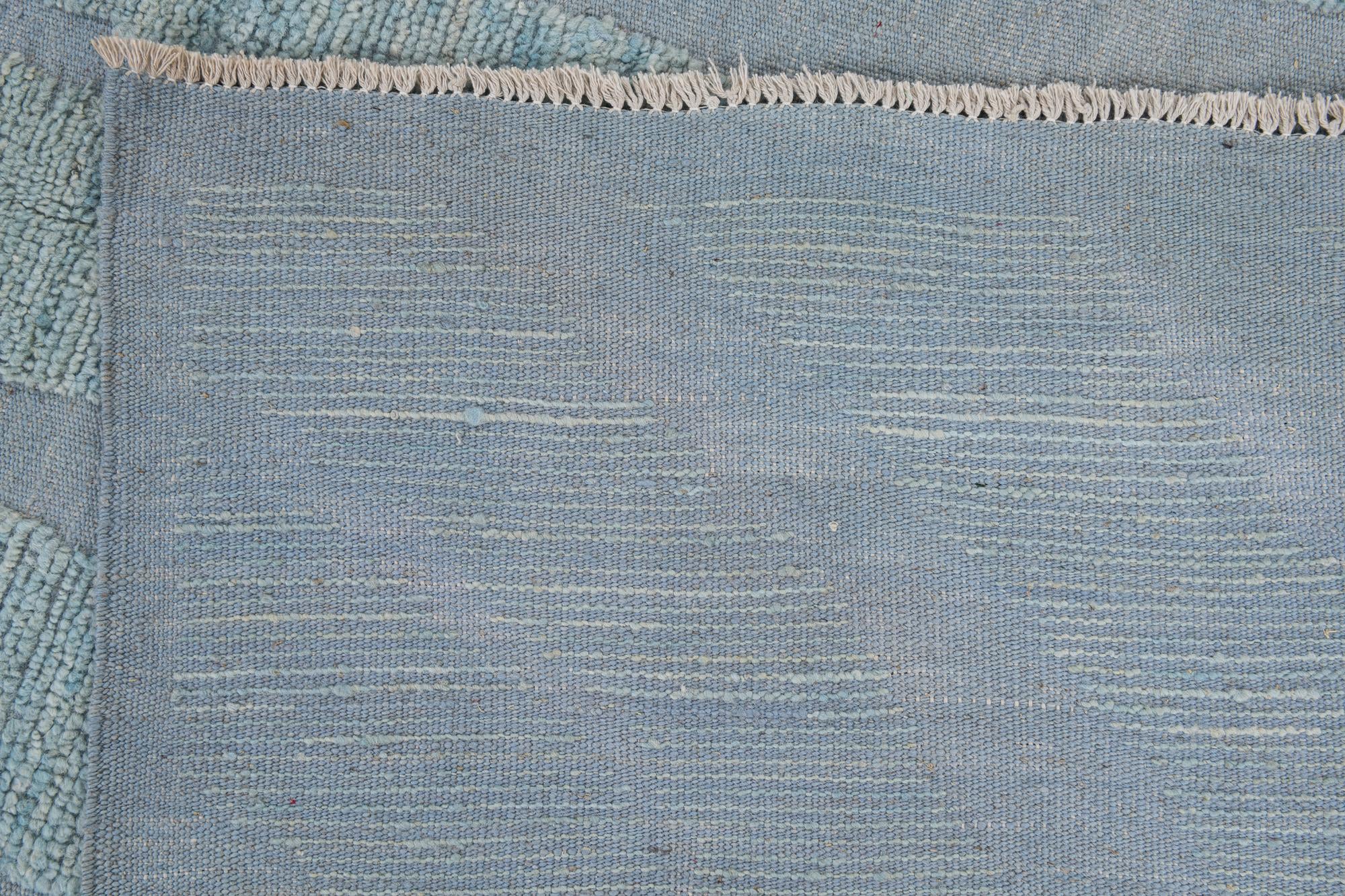 9' 3 x 14' 10 Hand Knotted Moroccan Wool Rug