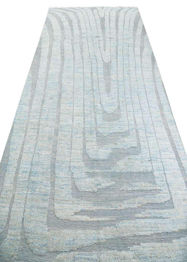 8' x 10' 7 Hand Knotted Moroccan Wool Rug