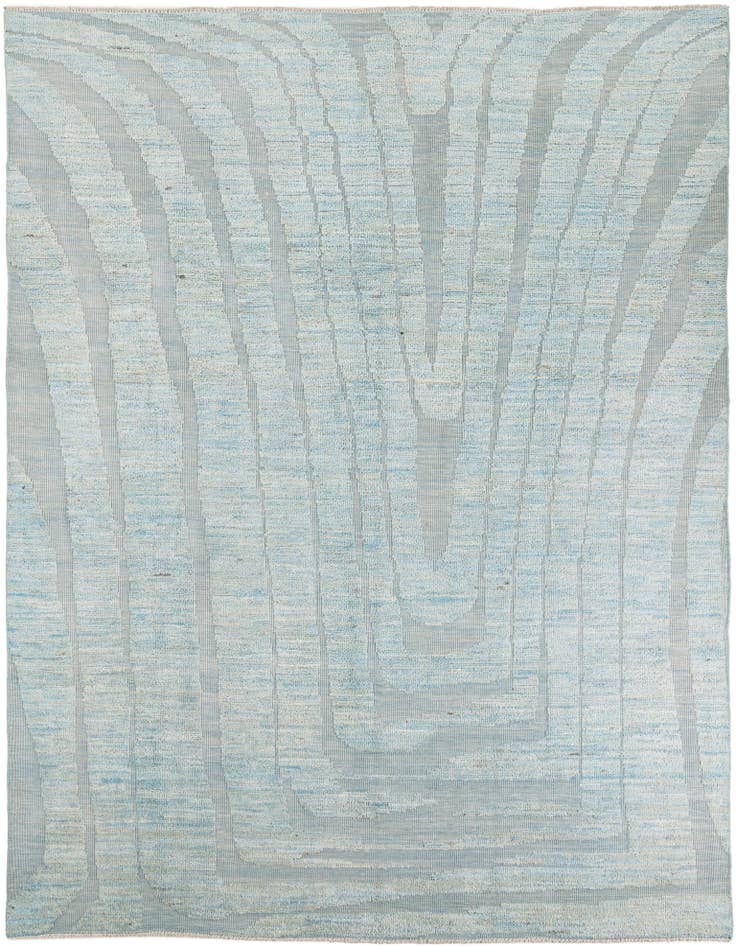 Detail image of 8' x 10' 7 Hand Knotted Moroccan Wool Rug