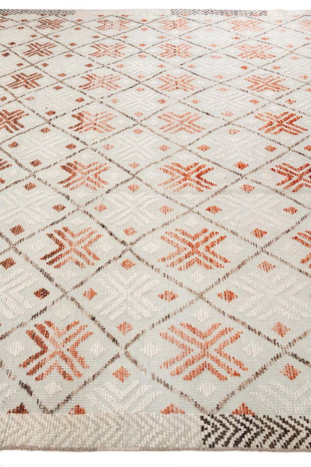 Detail image of 8' 7 x 12' 5 Hand Knotted Moroccan Wool Rug
