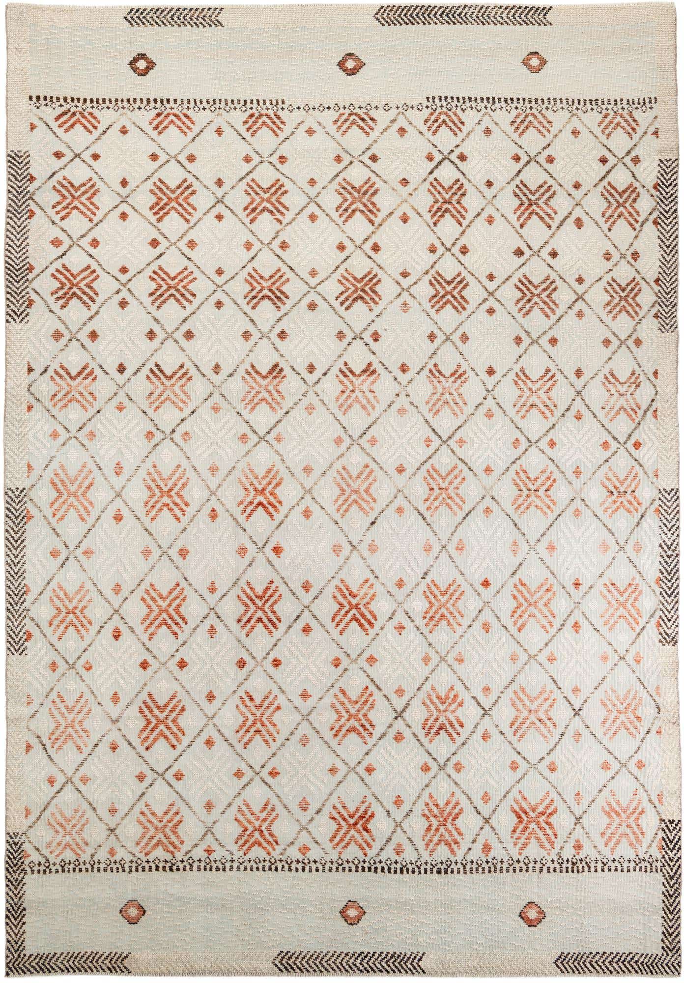 8' 7 x 12' 5 Hand Knotted Moroccan Wool Rug