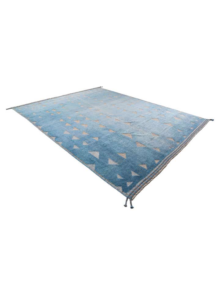 9' 8 x 12' 1 Hand Knotted Moroccan Wool Rug