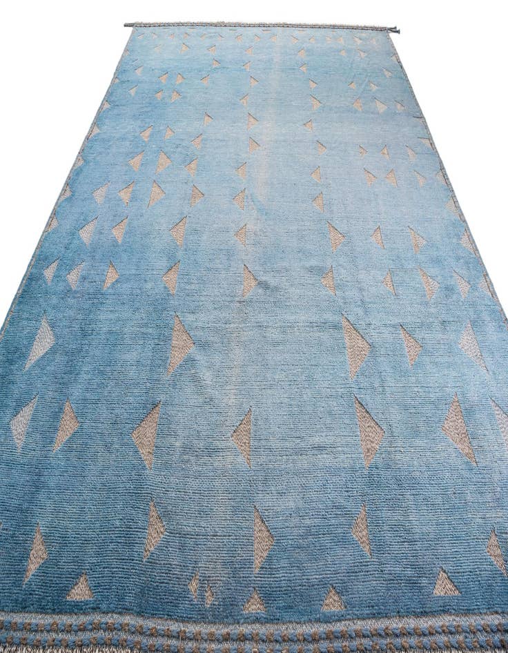 Detail image of 9' 8 x 12' 1  Hand Knotted Moroccan Wool Rug