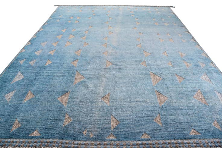 Detail image of 9' 8 x 12' 1 Hand Knotted Moroccan Wool Rug