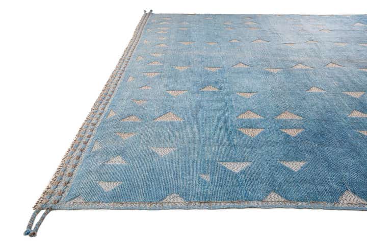 9' 8 x 12' 1 Hand Knotted Moroccan Wool Rug