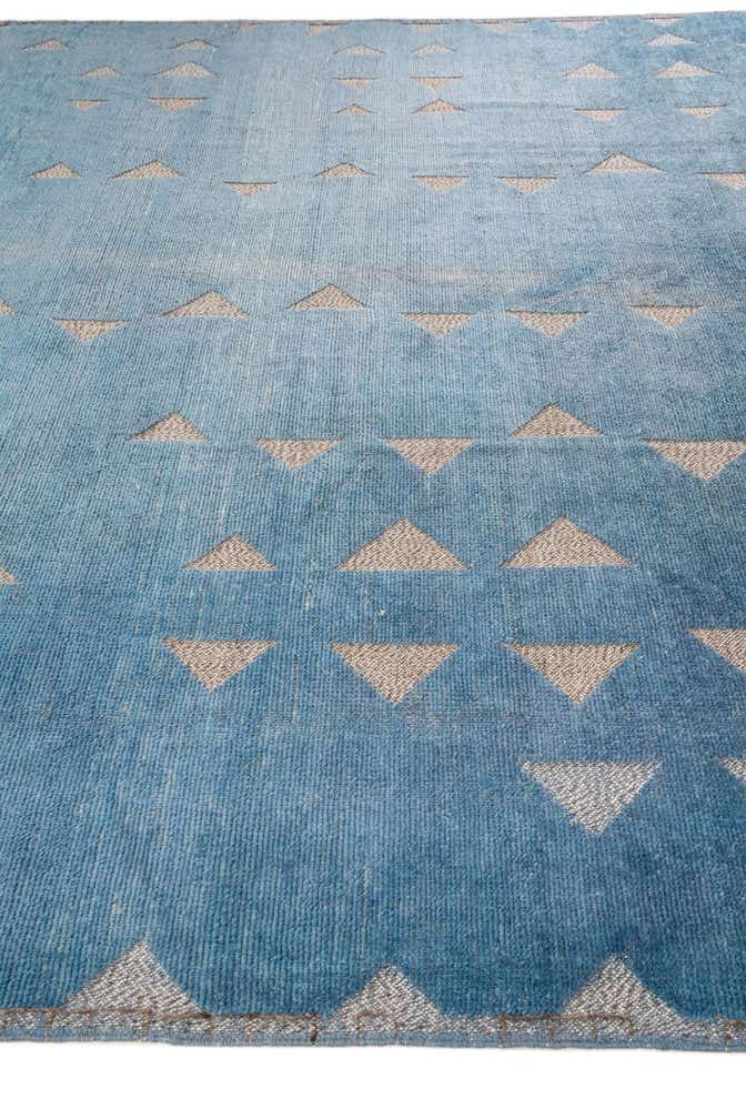 9' 8 x 12' 1 Hand Knotted Moroccan Wool Rug