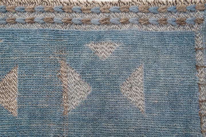 9' 8 x 12' 1 Hand Knotted Moroccan Wool Rug