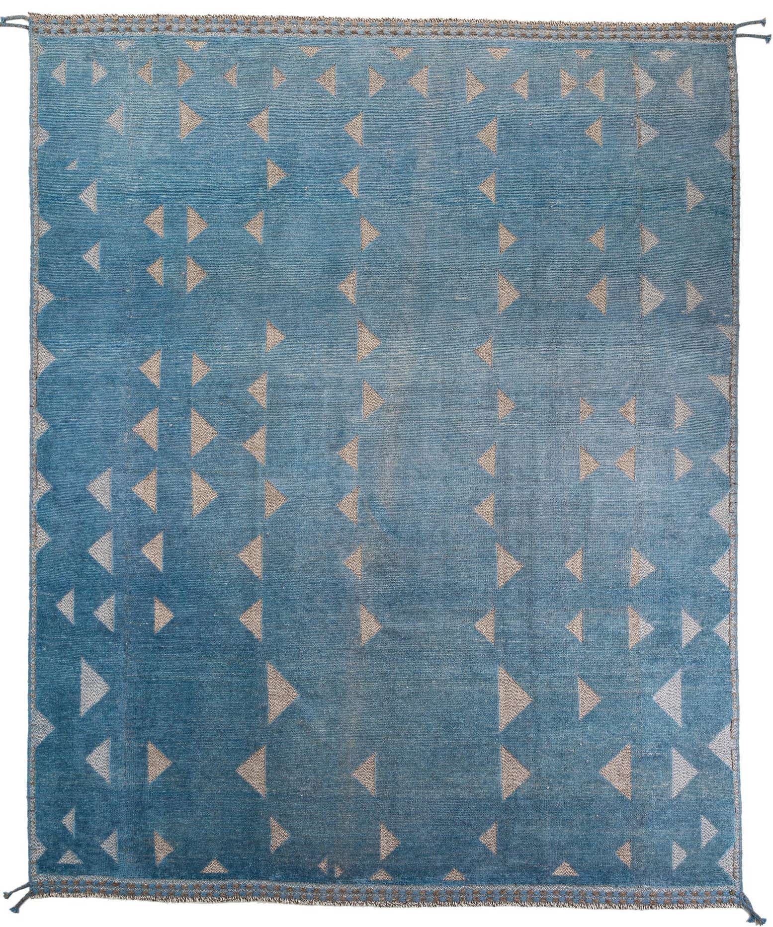 9' 8 x 12' 1 Hand Knotted Moroccan Wool Rug