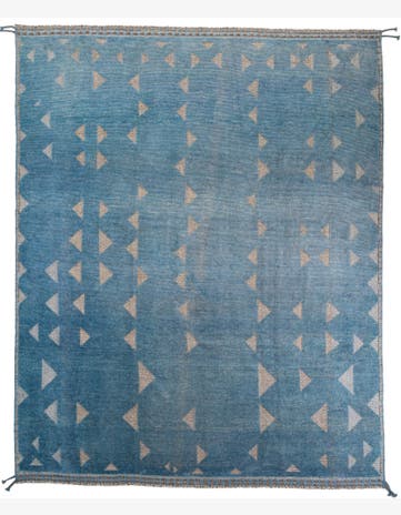9' 8 x 12' 1 Hand Knotted Moroccan Wool Rug