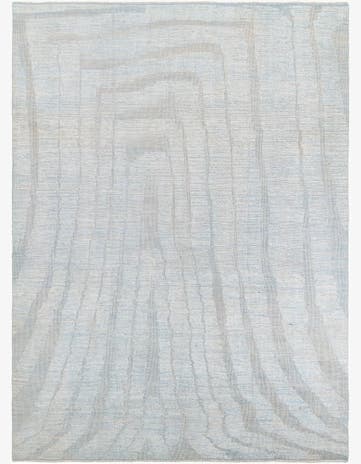 9' 3 x 12' 4 Hand Knotted Moroccan Wool Rug