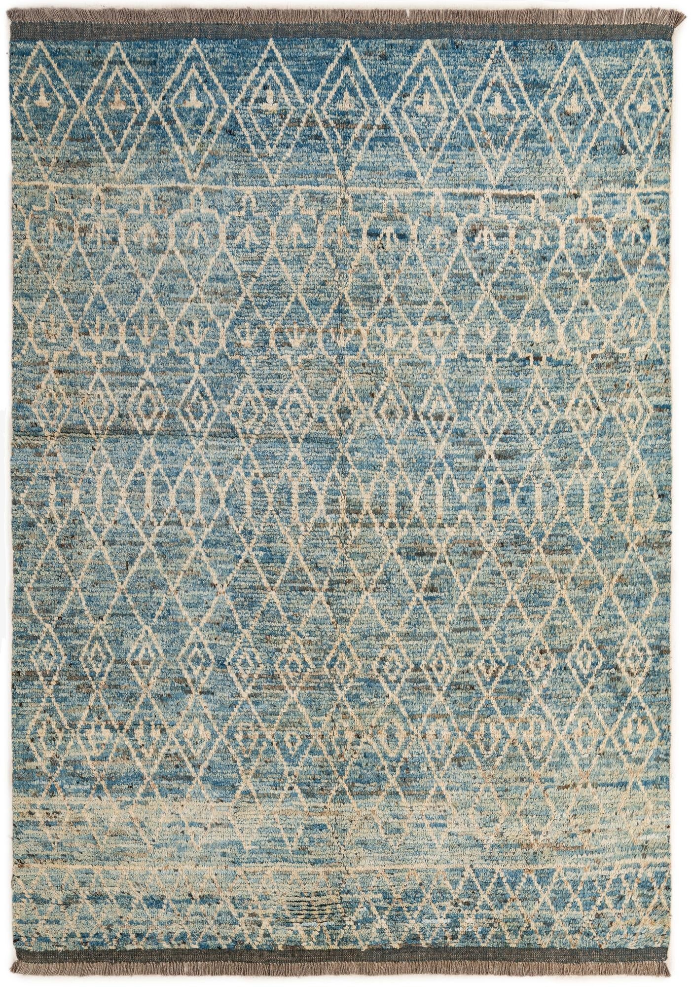 5' 8 x 7' 11  Hand Knotted Moroccan Wool Rug
