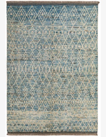 5' 8 x 7' 11 Hand Knotted Moroccan Wool Rug