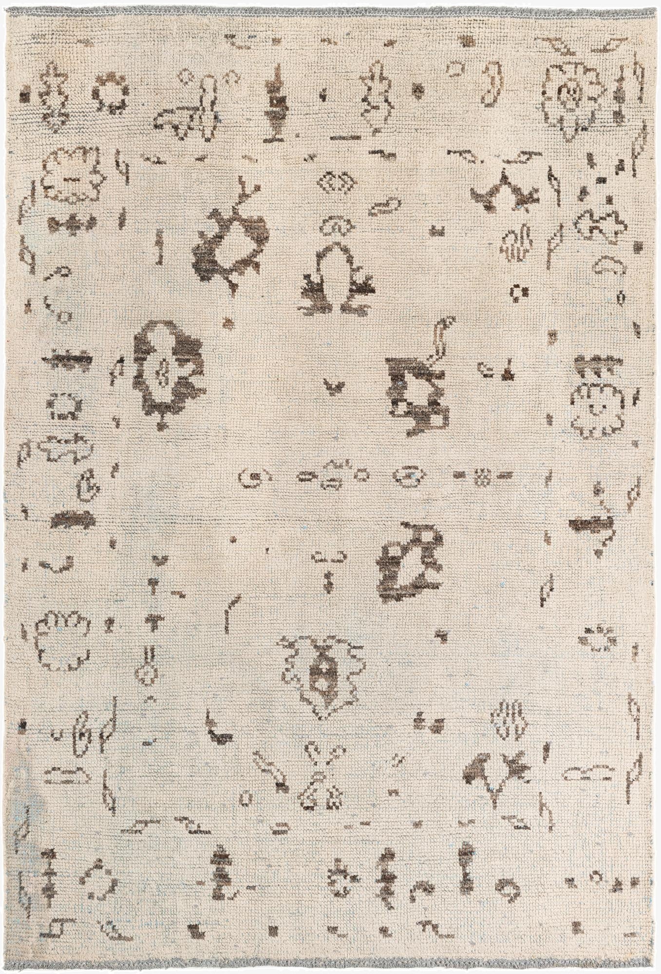 5' 10 x 8' 4  Hand Knotted Moroccan Wool Rug