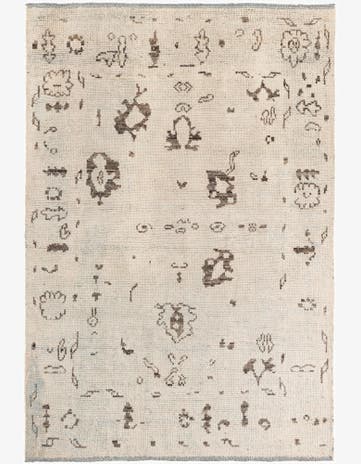 5' 10 x 8' 4 Hand Knotted Moroccan Wool Rug