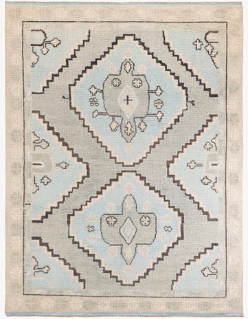 7' 10 x 10' 4 Hand Knotted Moroccan Wool Rug