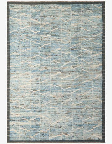 6' 10 x 9' 9 Hand Knotted Moroccan Wool Rug