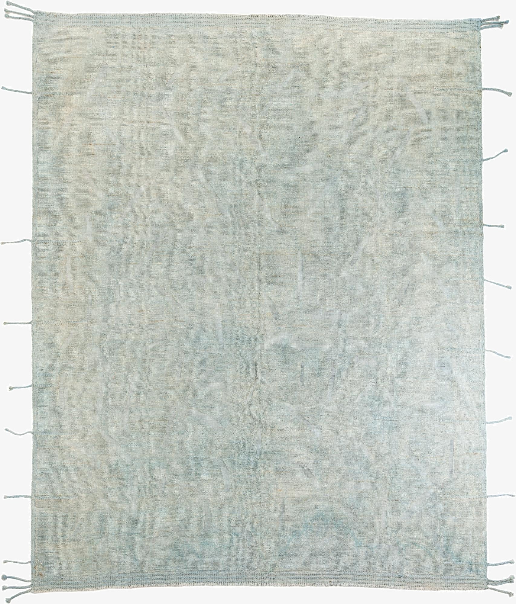 9' 4 x 11' 9  Hand Knotted Moroccan Wool Rug