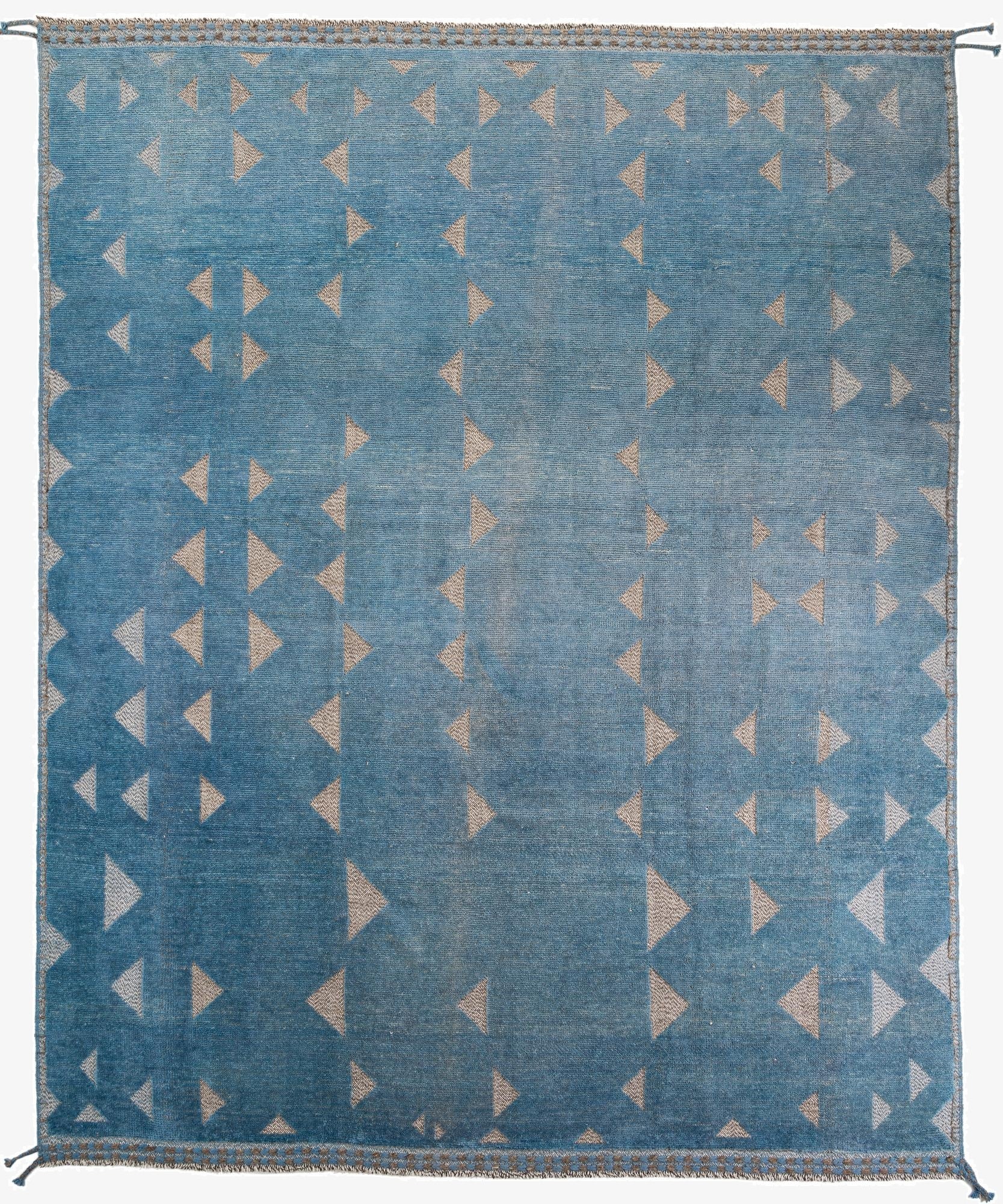 9' 8 x 12' 1  Hand Knotted Moroccan Wool Rug